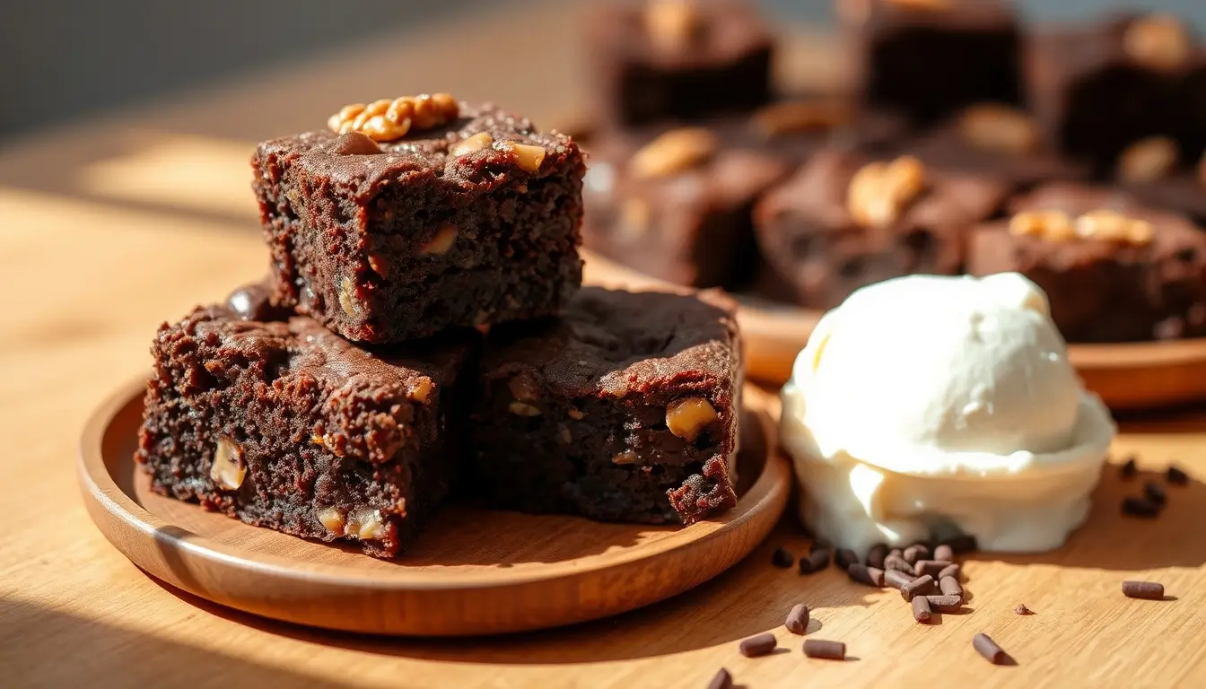 Brownies recette au chocolats et aux noix
