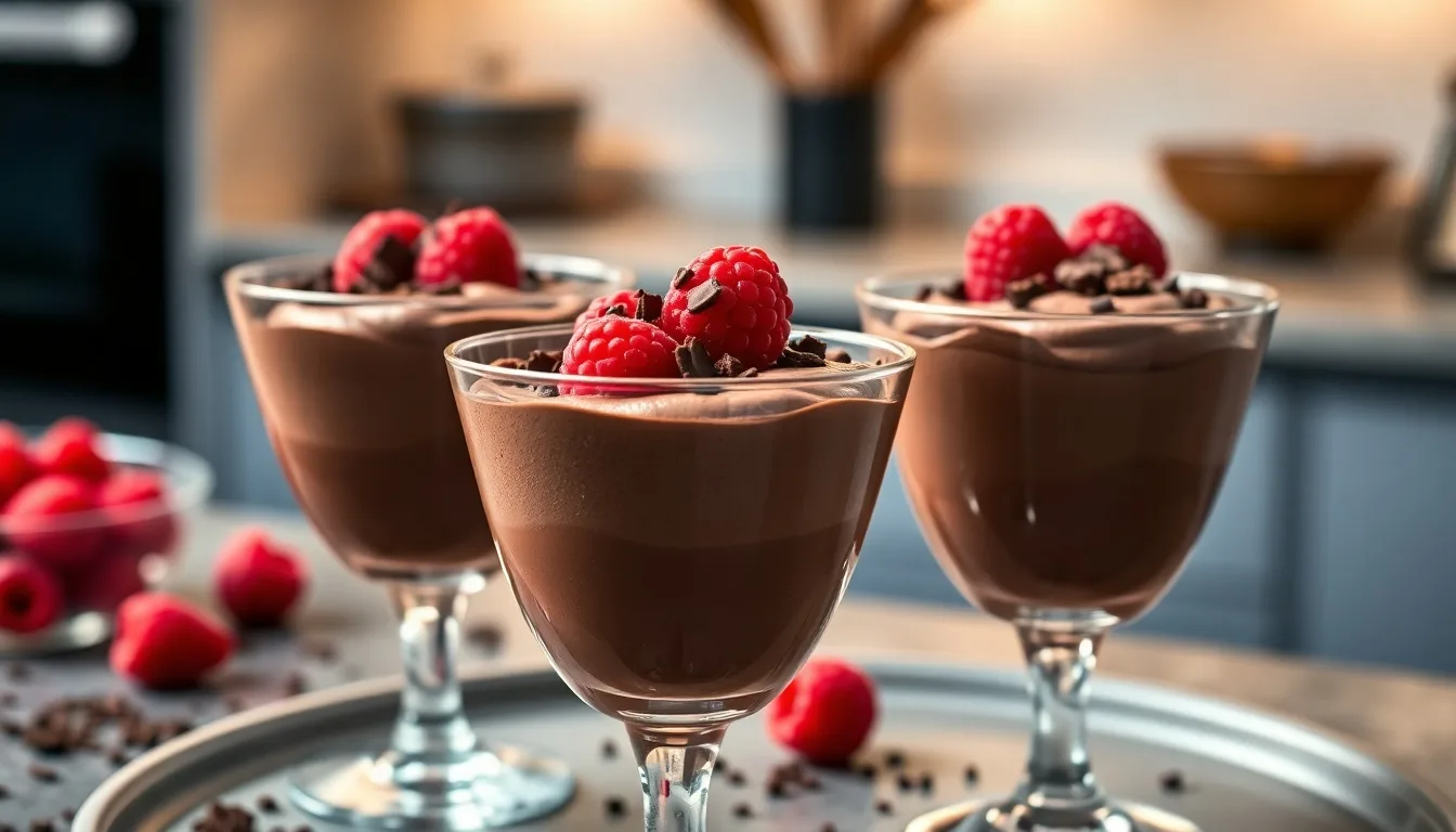 Mousse au chocolat lègère et aérienne
