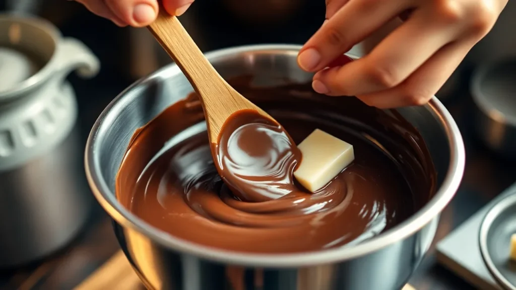 Ajouter le beurre et mélanger truffes au chocolat