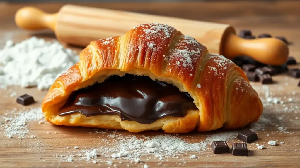 Croissant au chocolat