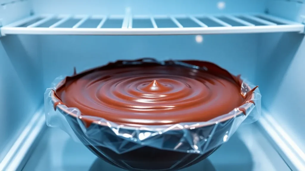 Réfrigérer la ganache truffes au chocolat