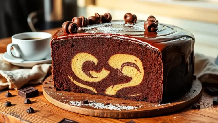 gâteau marbré au chocolat