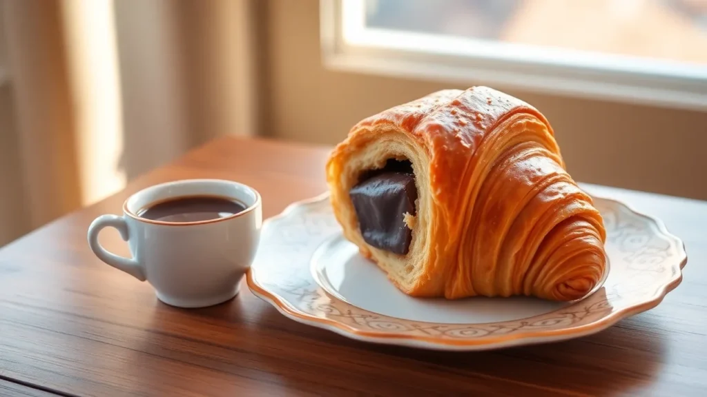 service croissant au chocolat