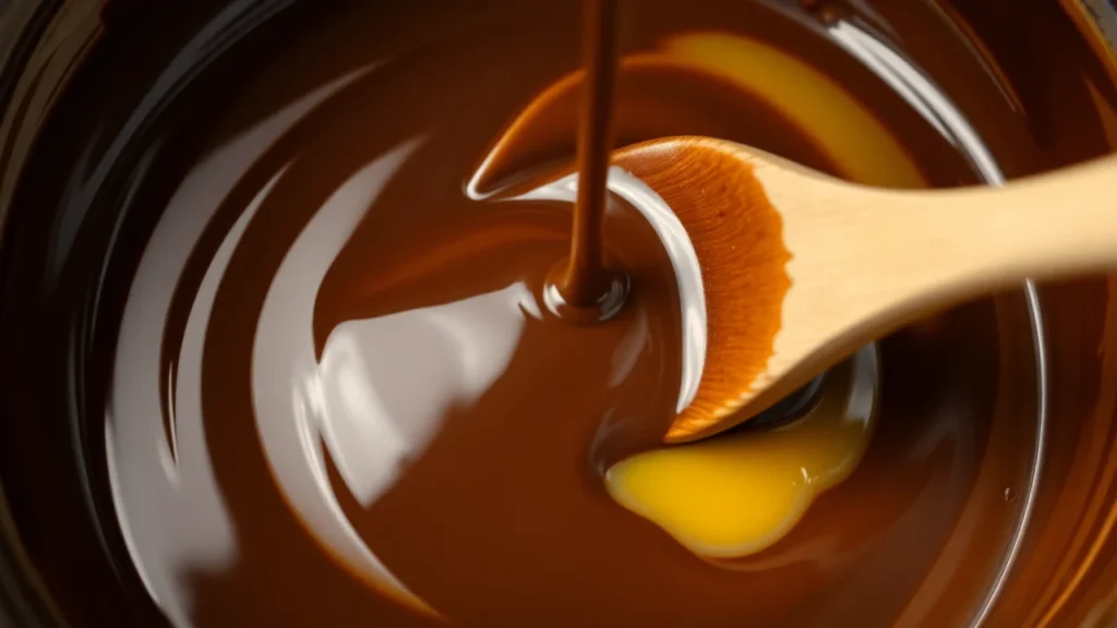 Incorporer le chocolat fondu