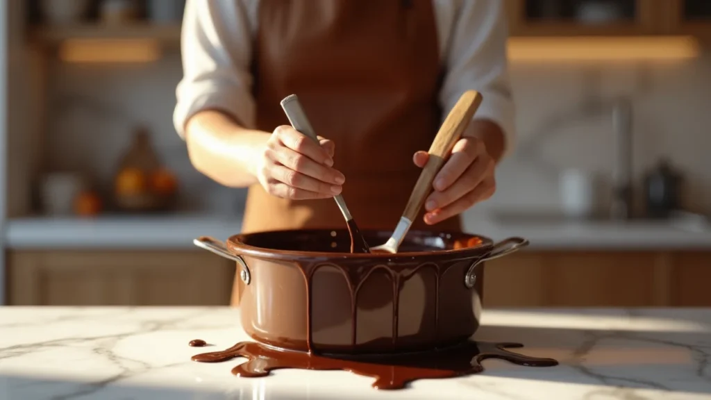 Faites fondre le chocolat noir