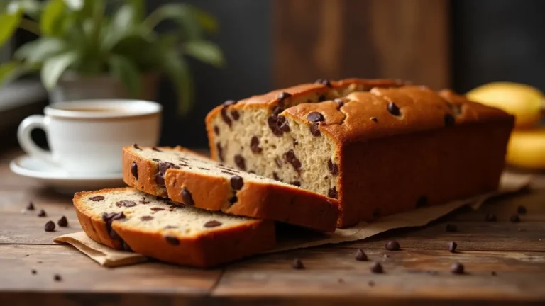 Pain aux bananes et chocolat