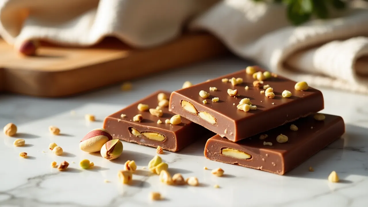 tablette de chocolat pistache