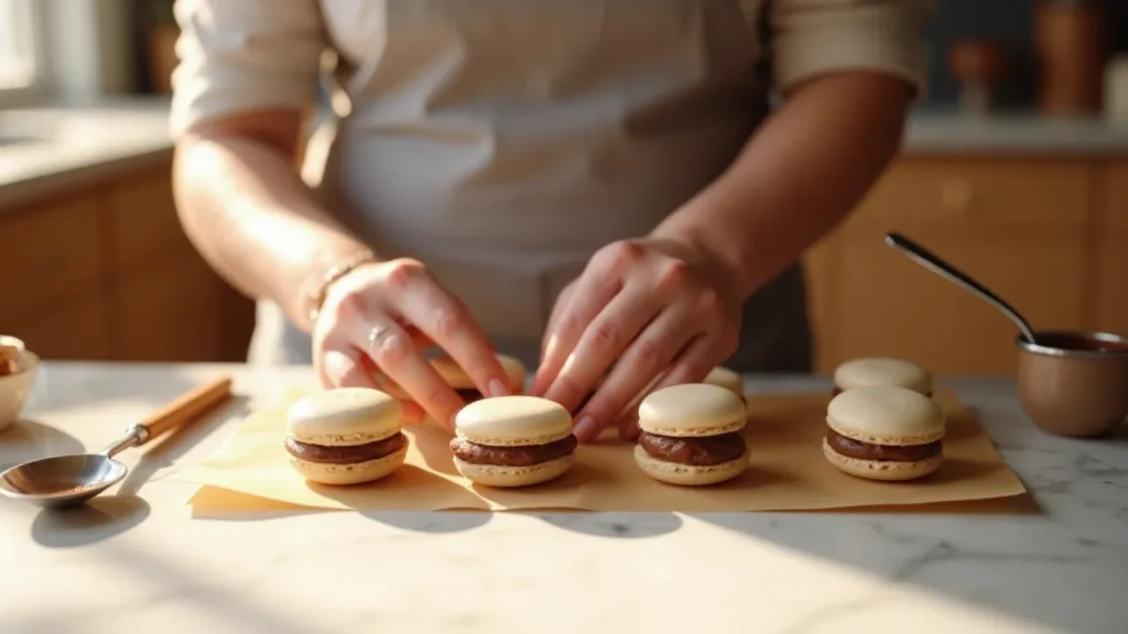 Assemblage des macarons