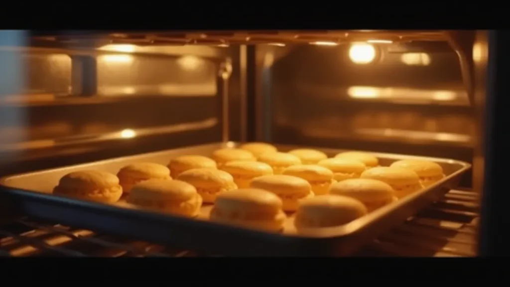 Cuisson des macarons