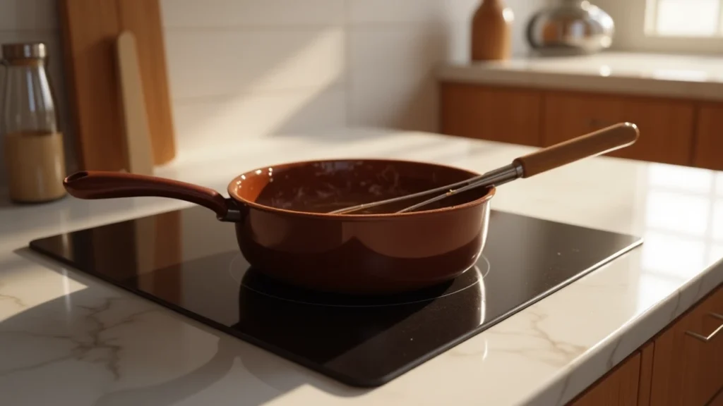 Préparation de la ganache au chocolat
