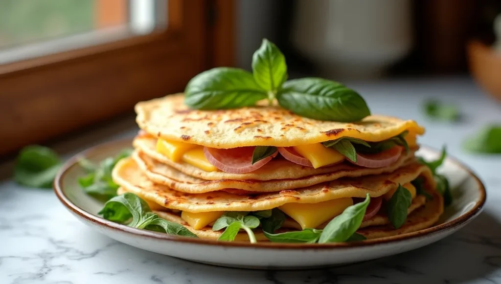 Crêpes salées garnies