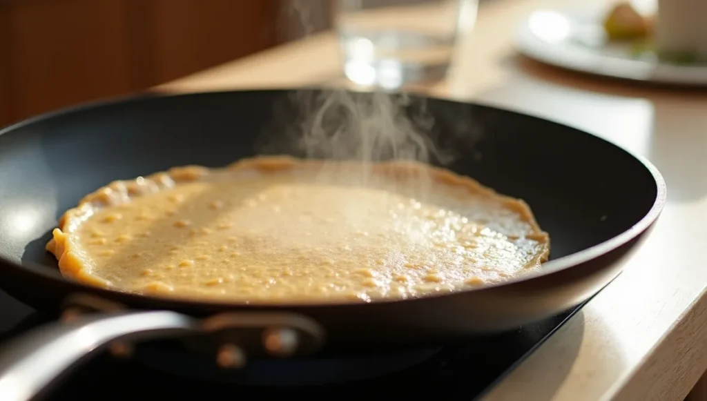 Cuisson de la crêpe