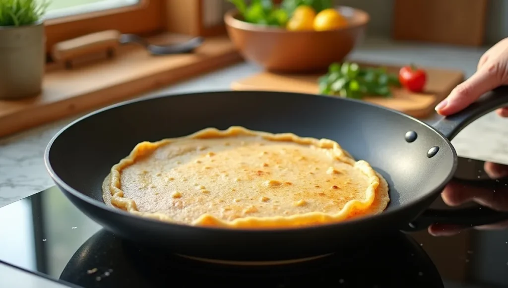 Cuisson de la crêpes