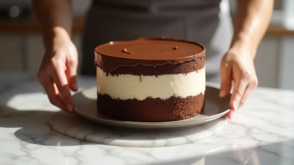 Montage du gâteau