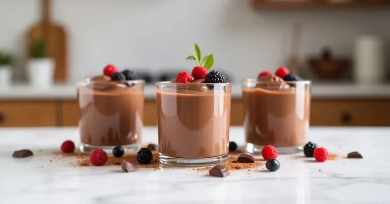 Mousse au chocolat sans sucre