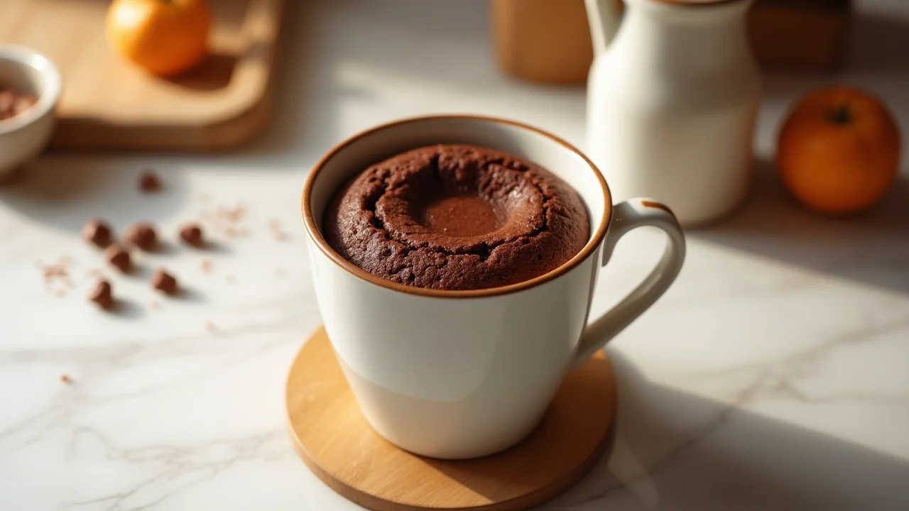 Mug cake chocolat