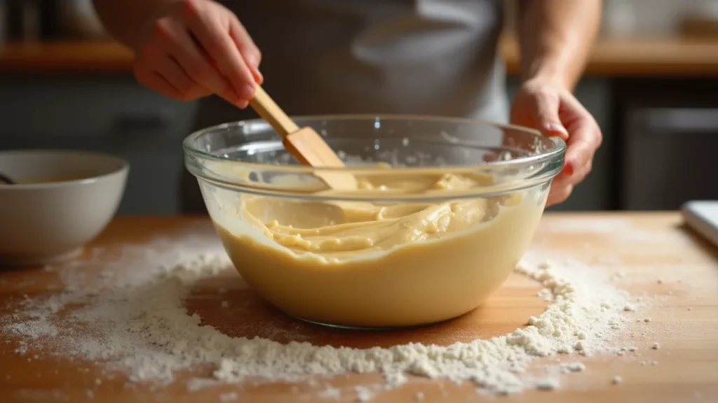 Préparation de la pâte