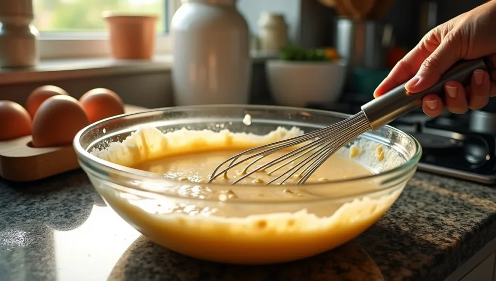 Préparation de la pâte