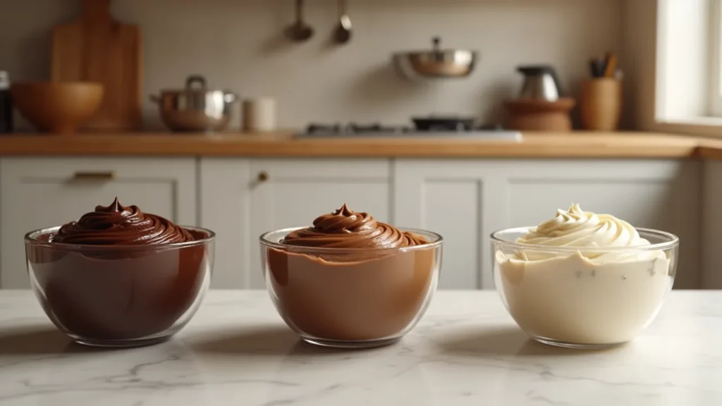 Préparation des mousses au chocolat