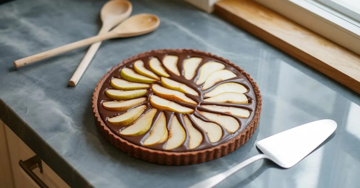 tarte poire chocolat