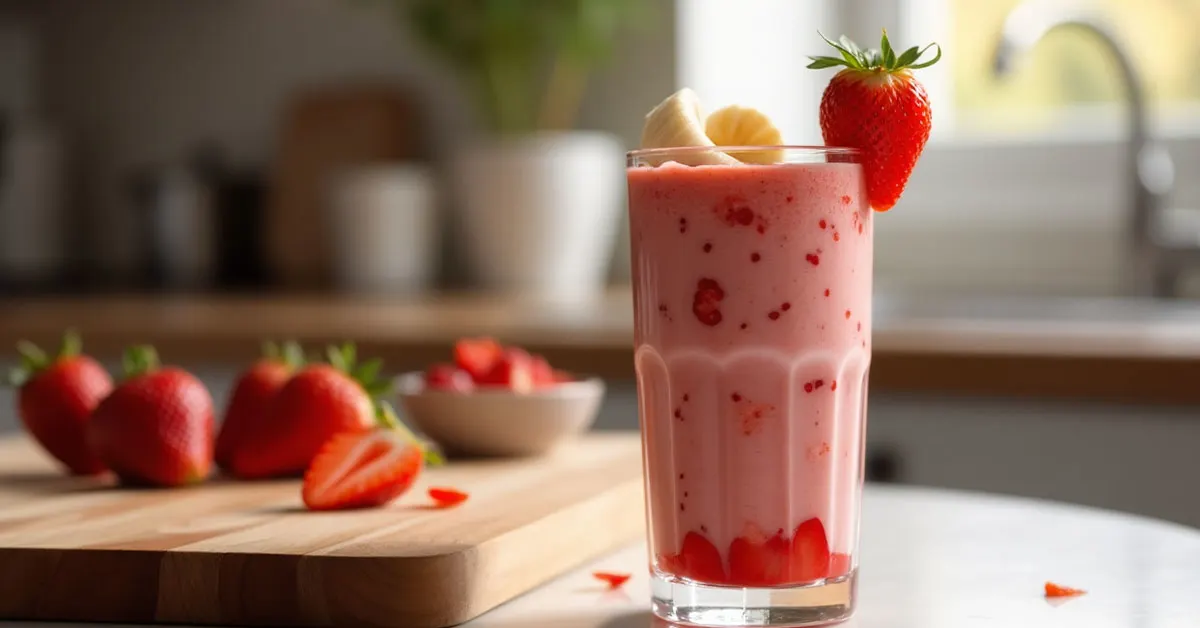 smoothie fraise banane