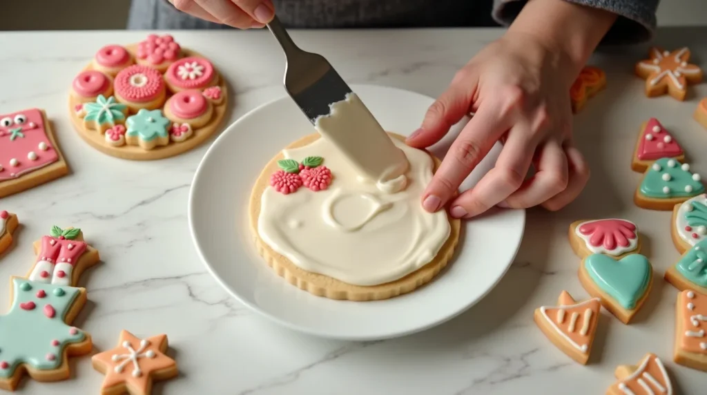 Application sur les biscuits