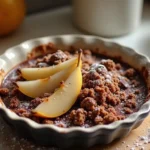 Crumble poire chocolat