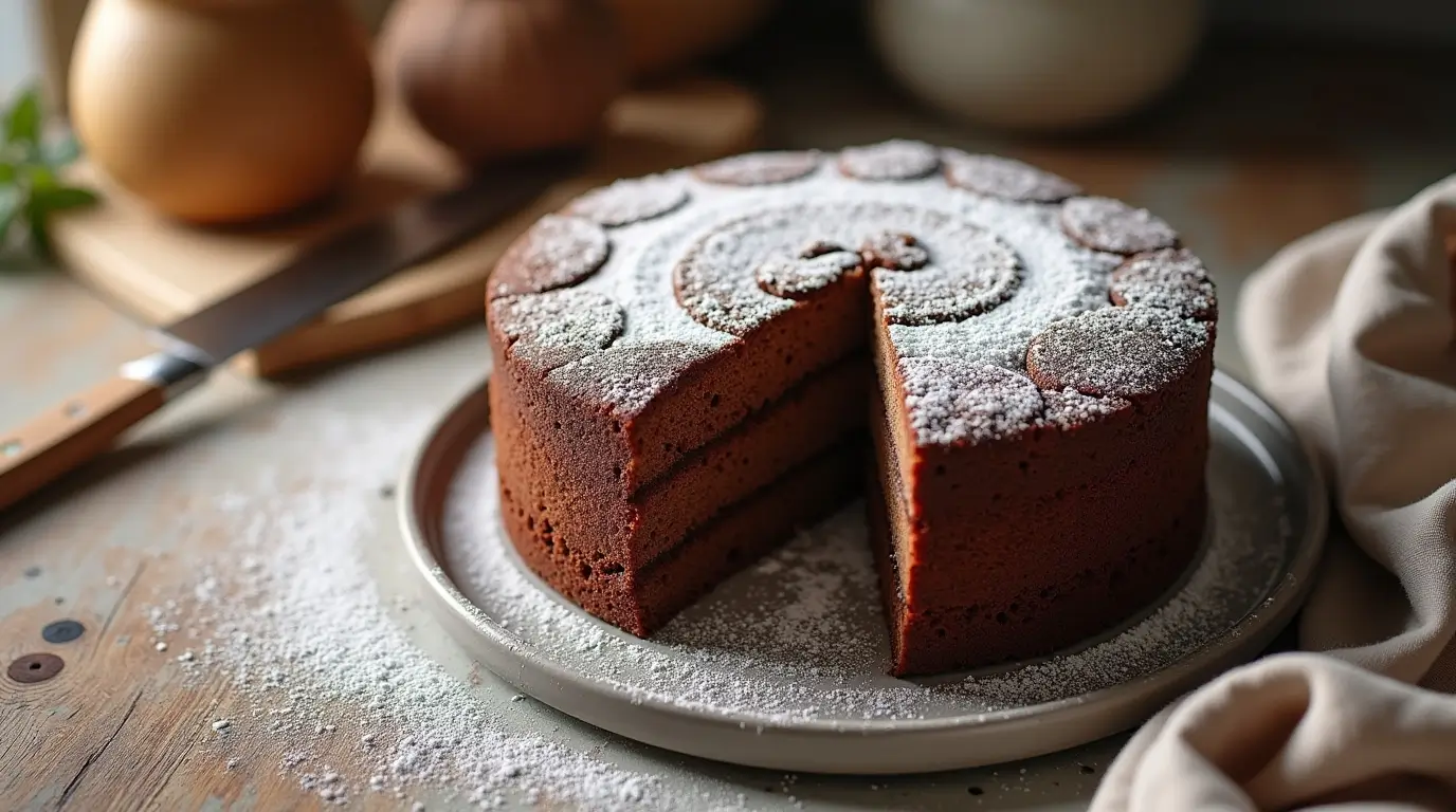 Gâteau de savoie au chocolat
