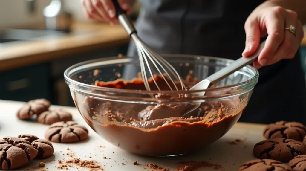 Préparation de la pâte crinkles