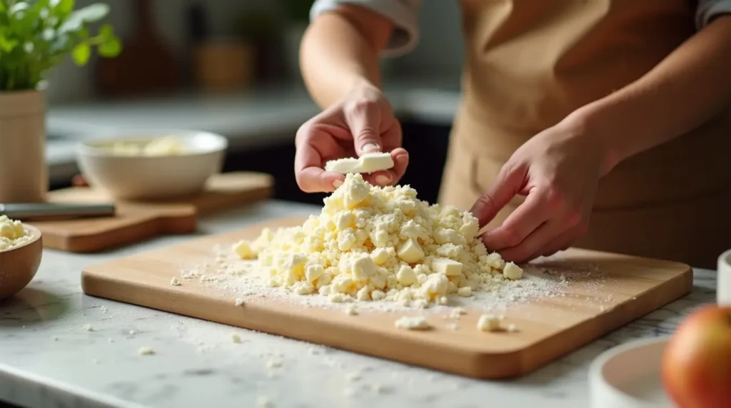 Preparing the Crumble Topping