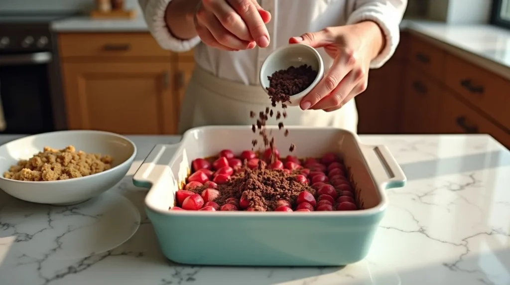 Assemblage du crumble