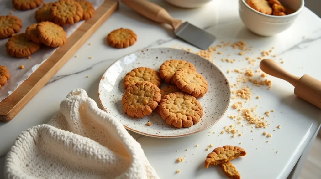 Baked Cookies on a Tray