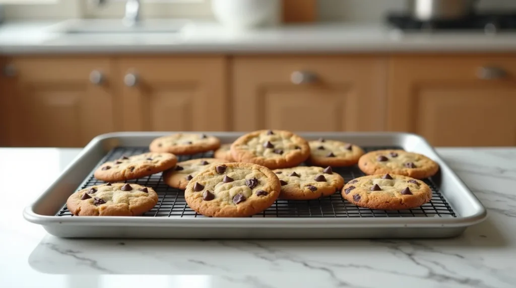 Biscuits fraîchement sortis du four