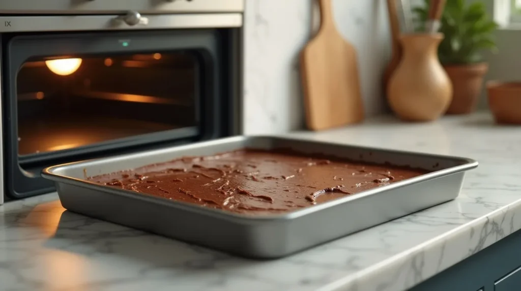 Étape cuisson au four