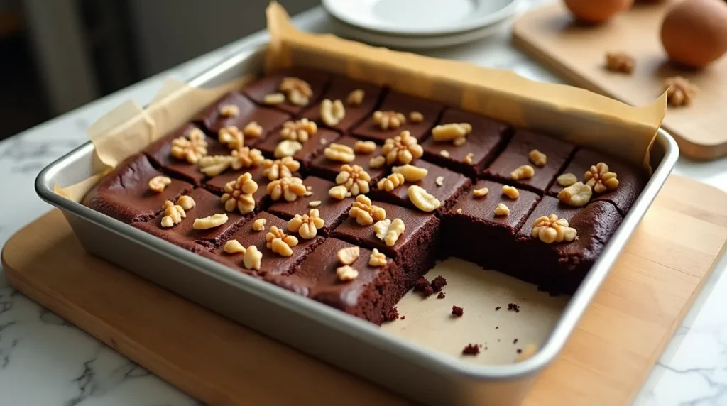 Brownies tout juste sortis du four