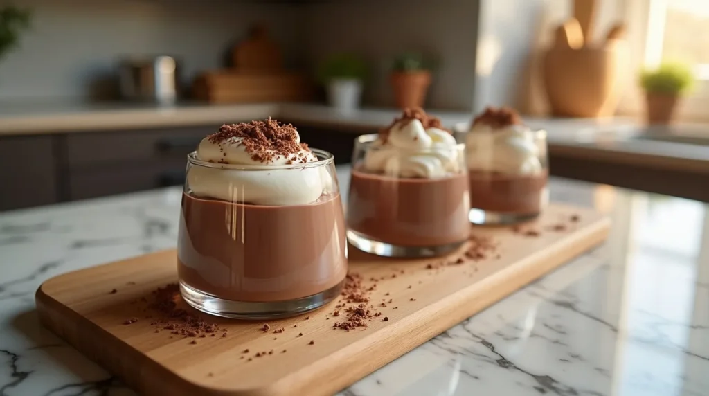 Mousse au chocolat prête au frais