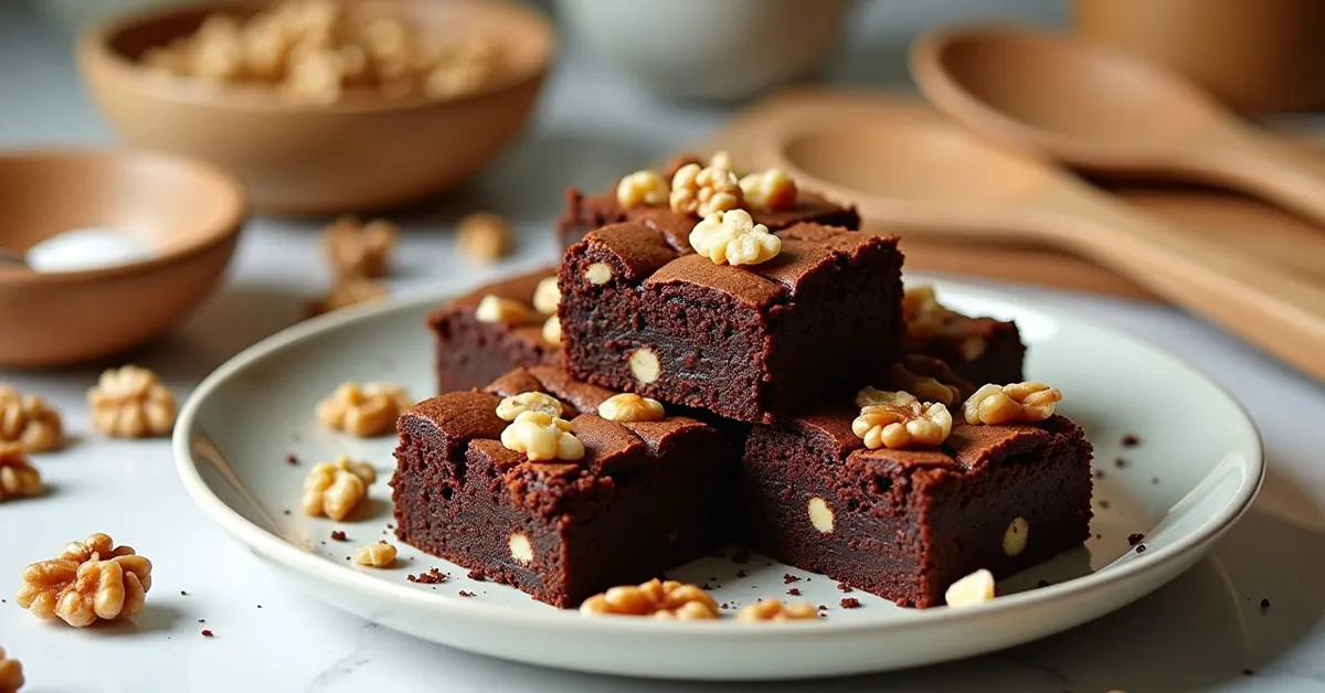 Recette brownies aux noix