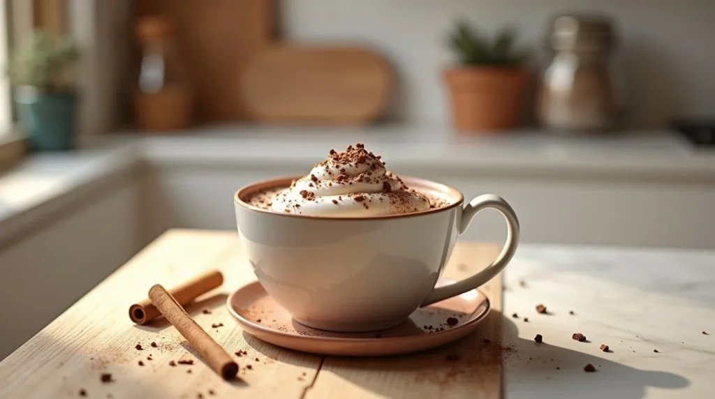 Servir le chocolat chaud