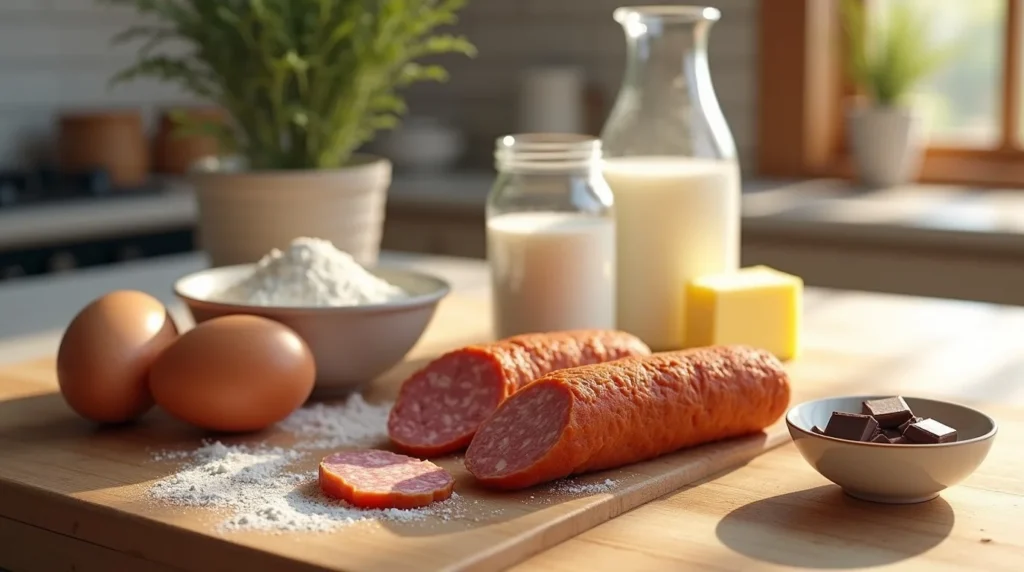 préparation des ingrédientes