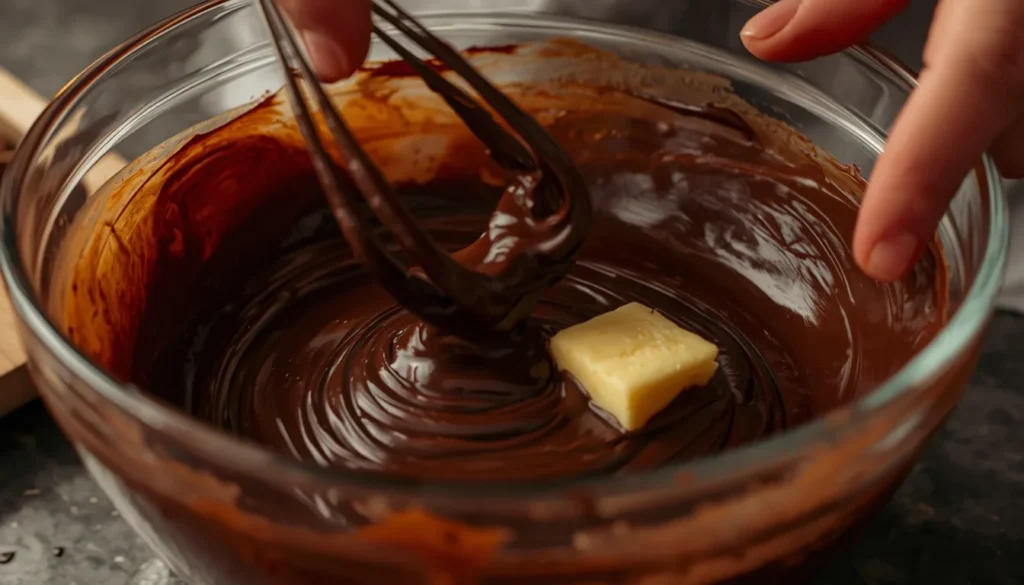 Beurre doux + chocolat fondu