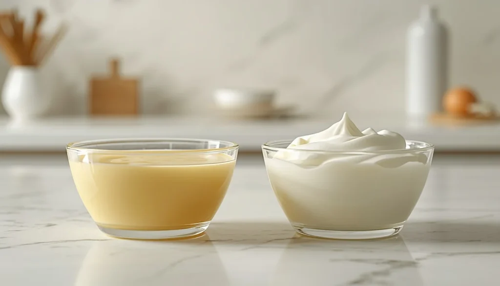 Différence crème liquide vs crème fraîche