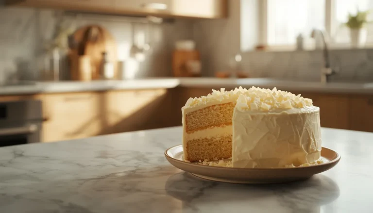 Gâteau au chocolat blanc