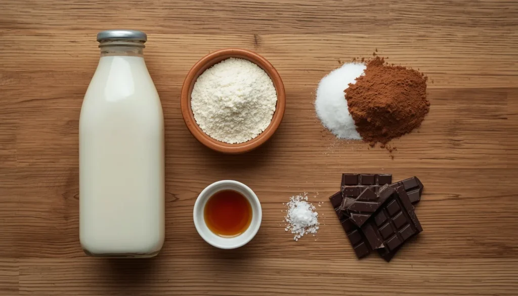 Entremets-creme-dessert-chocolat-ingredients