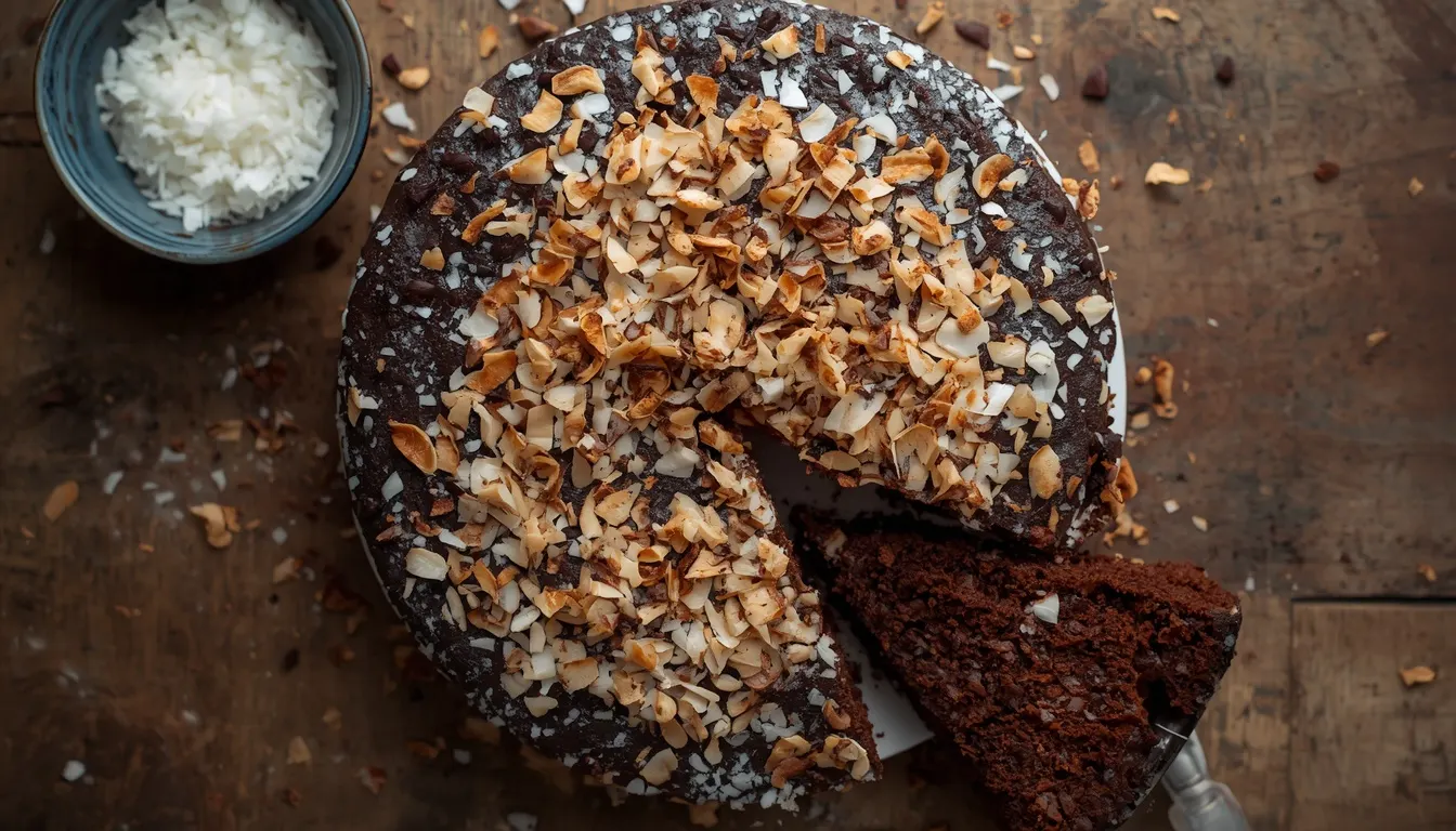 gateau chocolat noix de coco